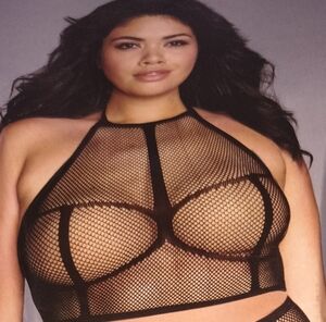 Leg Avenue Black Fishnet Shapewear